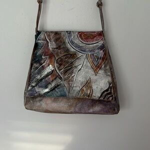 Jane Yoo Multicolor Artistic Women Bag